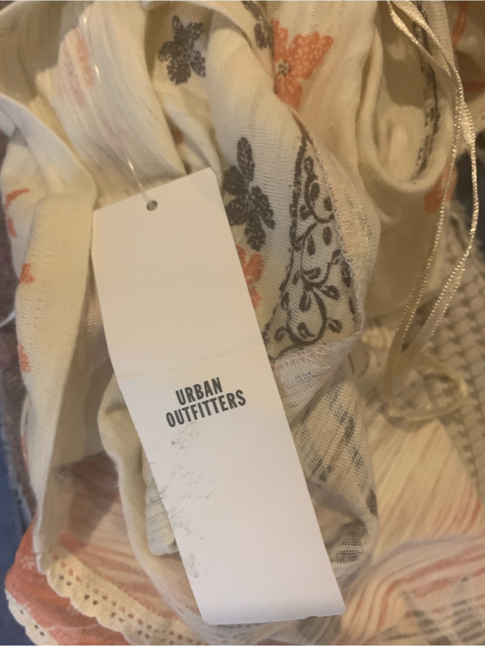 Urban Outfitters Kimchi Blue Tiger Halter Tank Top | Y2K Boho Graphic Cotton XL - Picture 3 of 5